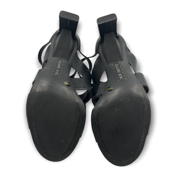 Gianni Bini Leather Criss Cross Ankle Strap Strappy High Heel Sandal 10 - Picture 8 of 8